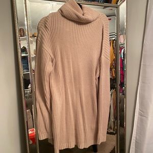 Blush pink sweater dress